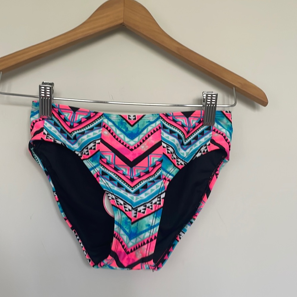 Justice Print Bikini Bottom Sz 12 NWT